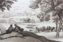 Load image into Gallery viewer, Claude Lorrain, after. A Landscape. Etching by R. Earlom. 1810.
