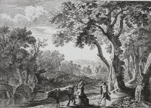 Load image into Gallery viewer, Herman van Swanevelt. Mercury turning Battus into stone. Etching. 1629-1641.
