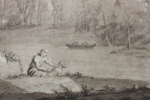 Claude Lorrain, after. A Study. Etching by Richard Earlom. 1802.