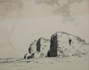 Arthur William Hall. Pecos. Etching. 1930.