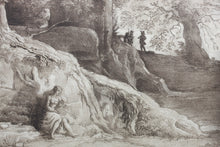 Load image into Gallery viewer, Claude Lorrain, after. A Study. Etching by Richard Earlom. 1802.
