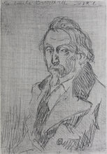 Load image into Gallery viewer, Victor Joseph Roux-Champion. Portrait d&#39;Emile Bernard. Etching. Early XX C.
