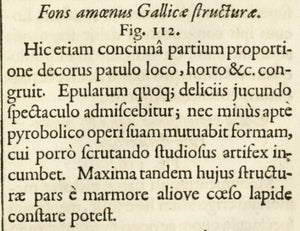 Georg Andreas Bockler. Fountain Leda. Engraving #112. 1664.