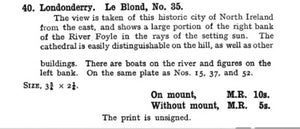 Abraham Le Blond. Londonderry. Baxter print. 1849-1854.