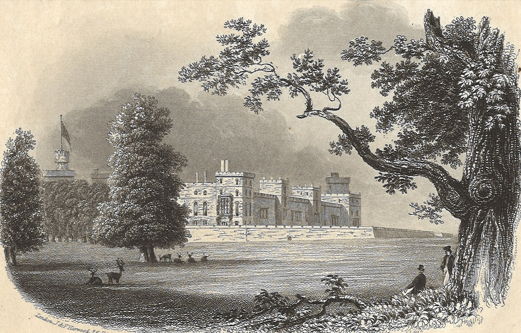 Windsor Castle. Engraved by John Shury. 1840 - 1842.