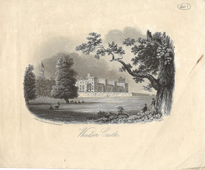 Windsor Castle. Engraved by John Shury. 1840 - 1842.