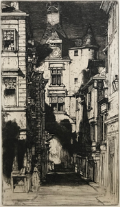 David Young Cameron. Amboise. Etching. 1903.